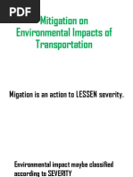 6 Mitigation On Environmental Impacts of Transportation