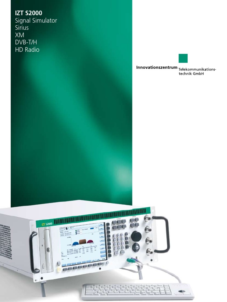 IZT S2000: Sirius & XM Signal Simulator | PDF | Orthogonal Frequency ...