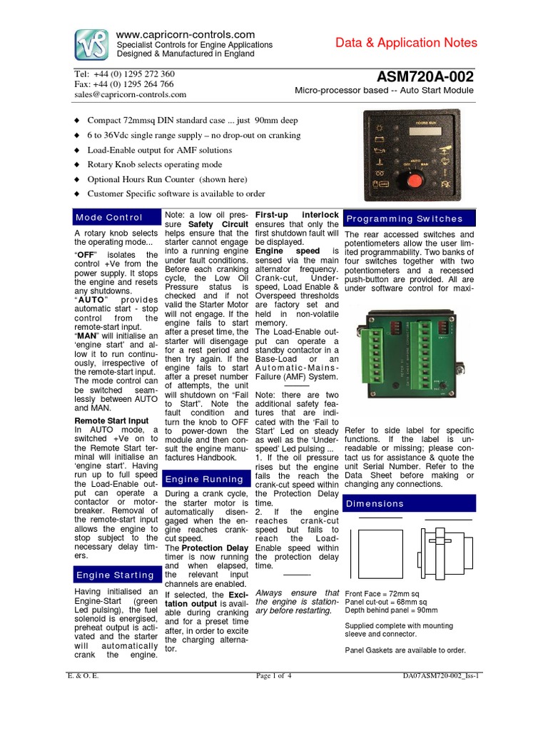 Engine Control Module Overview | PDF | Switch | Power Supply