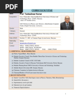 Prof. Tankeshwar Kumar: Curriculum Vitae