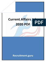 Current Affairs July 2020 PDF