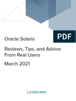 Oracle Solaris Reviews, Tips, and Advice From Real Users March 2021