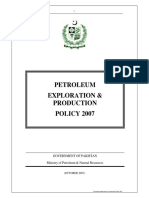 2007-Pakistan Petroleum Exploration and Production Policy