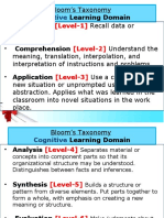 Cognitive: Knowledge Understand The Learning Domain