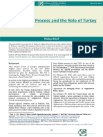 Afghan Peace Process and The Role of Turkey