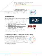 IOSH Managing Safely Online Learning Course: Aims and Objectives
