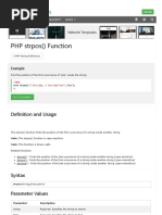 PHP Strpos Function