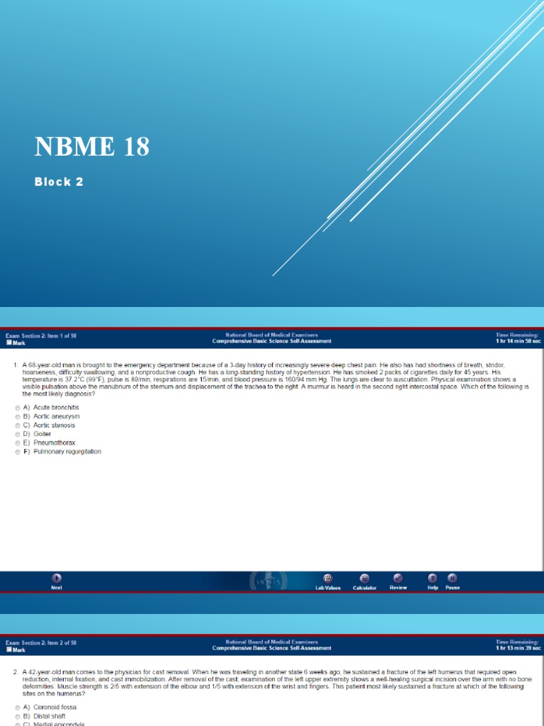 NBME 18 - Block 2 | PDF