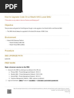 How To Upgrade Code On A Hitachi NAS Local SMU