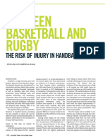 Between Basketball and Rugby: The Risk of Injury in Handball