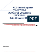 DSSSB Je Civil Mains Doubtful Questions