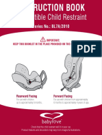 Convertible Child Restraint Intstructions