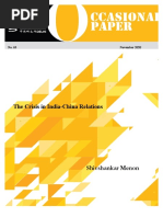 20.12.30 - The Crisis in India-China Relations - Shivshankar Menon