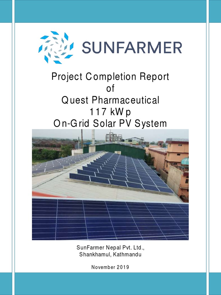 On Grid Sample Quest Pharmaceuticals Completion Report | PDF ...
