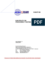 KAN policy on proficiency testing