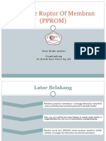 PPROM - Prematur Ruptur Of Membran