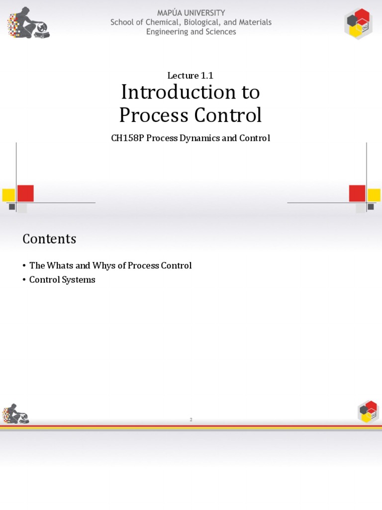 1.1 Introduction To Process Control | PDF | Process Control | Control ...