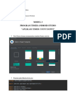 Modul 3 Program Timer Android Studio "Aplikasi Timer Count Down"