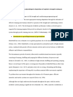 A Critical Evaluation of The Physiological Adaptations of Explosive Strength Training in Basketball Players