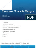 Firepower Scalable Designs: Tue Frei Nørgaard Consulting Systems Engineer