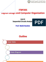 ITBP205 Digital Design and Computer Organization: Unit 8 Sequential Circuits Analysis