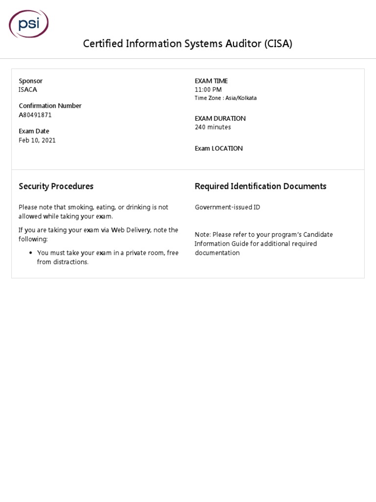 PSI Online - Test-Details | PDF