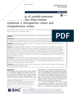 Pathophysiology of Carotid-Cavernous Fistulas in Vascular Ehlers-Danlos Syndrome: A Retrospective Cohort and Comprehensive Review