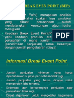 Materi 11 ANALYSIS BREAK EVEN POINT (BEP)