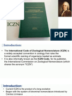 ICZN Rules Scientific Nomenclature