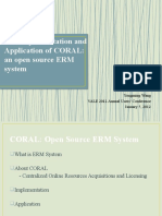 B12 The Implementation Application of CORAL-An Open Source ERM System