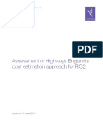 Assessment of Highways England's Cost Estimation Approach For RIS2