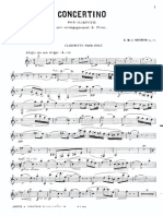 Concertino - c.m. Weber - Clarinette