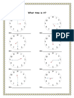 Telling Time Exercise