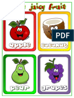 fruits flashcards 