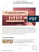 Top 10 Leadership Qualities That Make Good Leaders