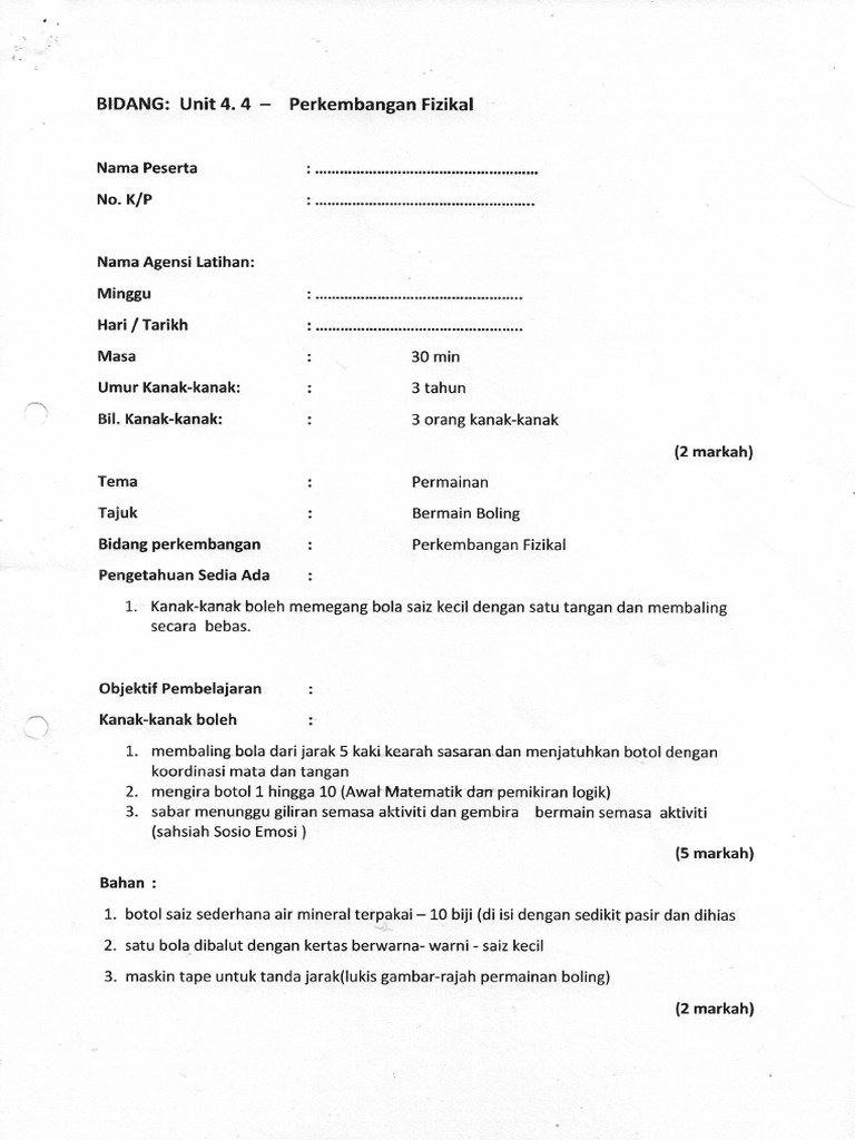 Rpa Contoh Fizikal | PDF