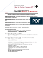 API Source Inspector Fixed Equipment Exam Publications Effectivity Sheet