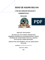 Cuestionario de Apoyo Parental Percibido