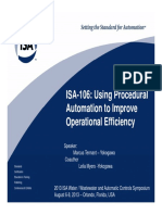 ISA-106: Using Procedural Automation To Improve Operational Efficiency