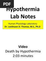 Hypo & Hyperthermia Overview | PDF | Hyperthermia | Thermoregulation