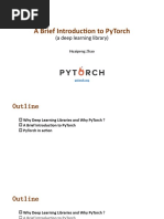 A Brief Introduction To Pytorch: (A Deep Learning Library)