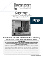 Dartmoor Mk2 Log Conventional Flue Installation & User Instructions
