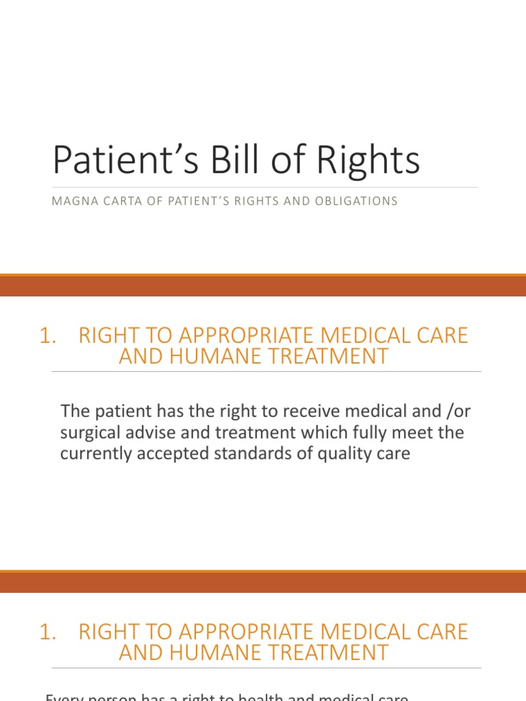 Patients Bill of Rights PDF Confidentiality Patient