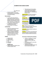 Nursing Documentation Formats and Guidelines