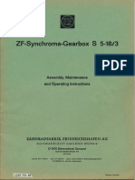 ZF-Synchroma-Gearbox Assembly, Maintenance and Operating Instructions