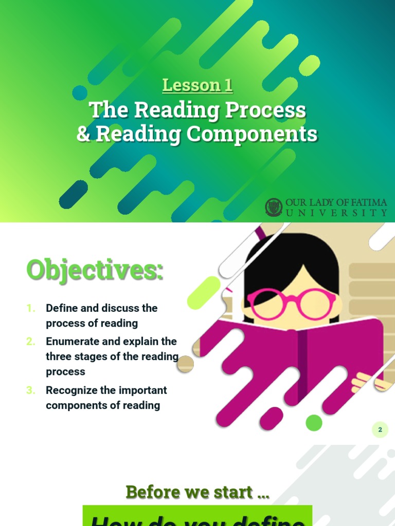 L1The Reading Process PDF Phonics Cognition