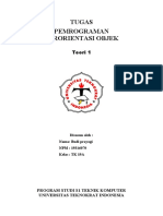 Tugas Pemrograman Berorientasi Objek T1 - Farhan ADriansyah - TK 19 A