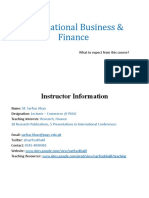 International Business Finance