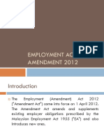 Lecture Note 3 Week 1 Amendment of Employment Act 1955