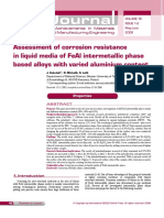 Assessment of Corrosion Resistance